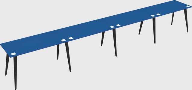 Modern rectangular office desk