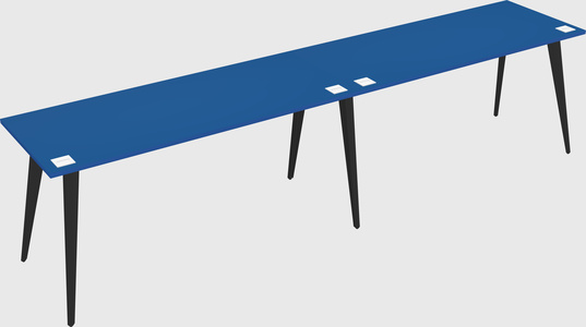 Modern rectangular office desk