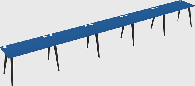 Modern rectangular office desk