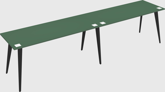Modern rectangular office desk