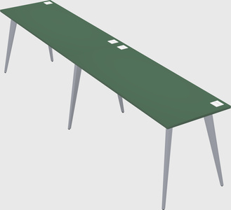 Modern rectangular office desk
