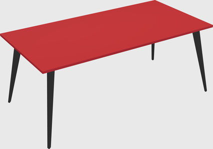 Modern rectangular office desk