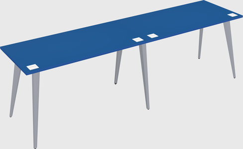 Modern rectangular office desk