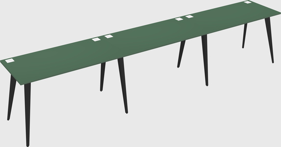 Modern rectangular office desk