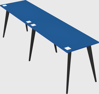 Modern rectangular office desk