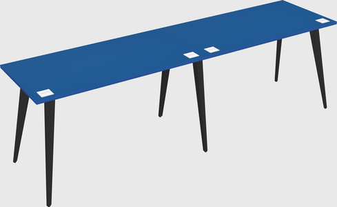 Modern rectangular office desk