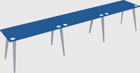 Modern rectangular office desk