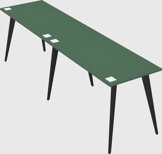 Modern rectangular office desk