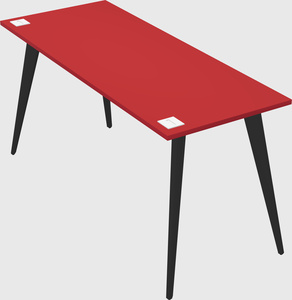 Modern rectangular office desk