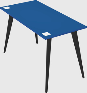 Modern rectangular office desk