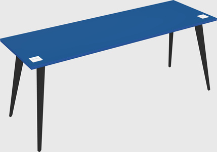 Modern rectangular office desk
