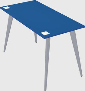Modern rectangular office desk