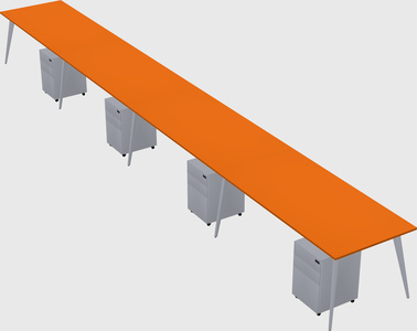 Modern rectangular office desk