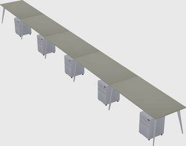 Modern rectangular office desk