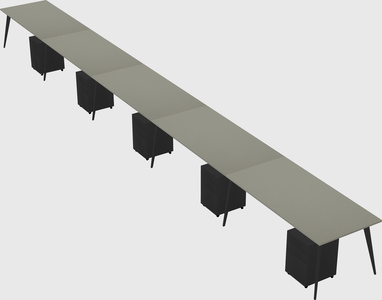 Modern rectangular office desk
