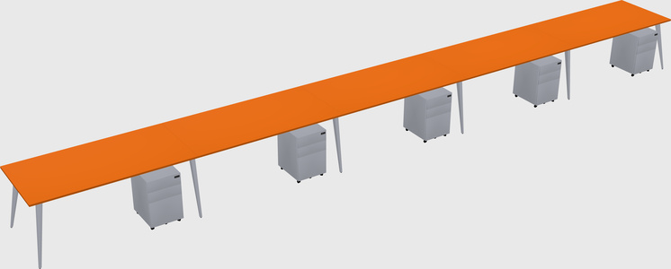 Modern rectangular office desk