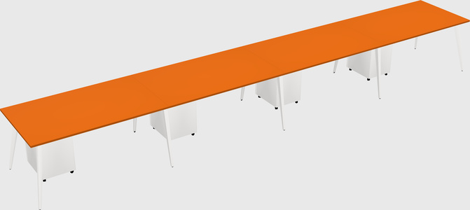 Modern rectangular office desk