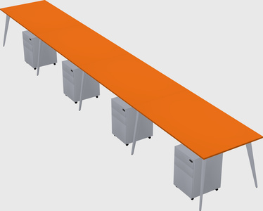 Modern rectangular office desk