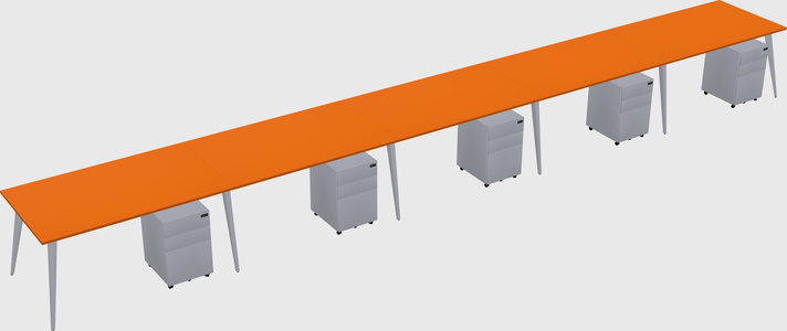 Modern rectangular office desk