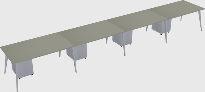 Modern rectangular office desk