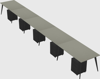 Modern rectangular office desk