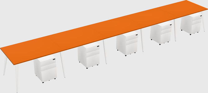 Modern rectangular office desk