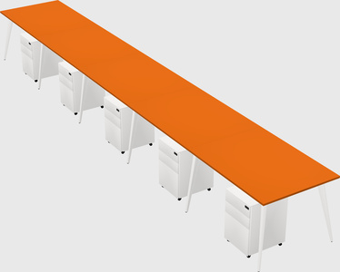 Modern rectangular office desk