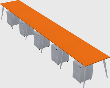 Modern rectangular office desk