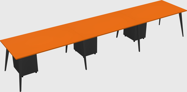 Modern rectangular office desk