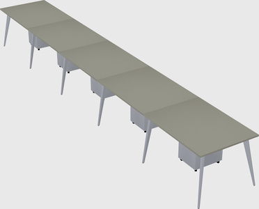Modern rectangular office desk