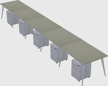 Modern rectangular office desk