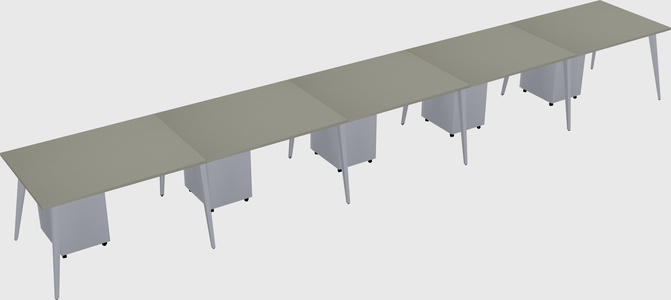 Modern rectangular office desk