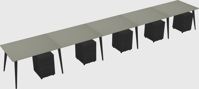 Modern rectangular office desk
