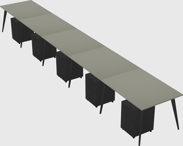 Modern rectangular office desk