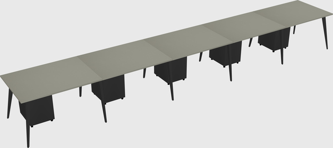 Modern rectangular office desk