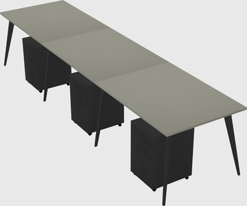 Modern rectangular office desk
