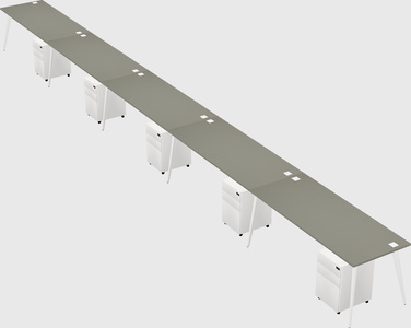 Modern rectangular office desk