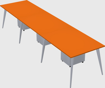 Modern rectangular office desk