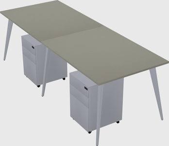 Modern rectangular office desk