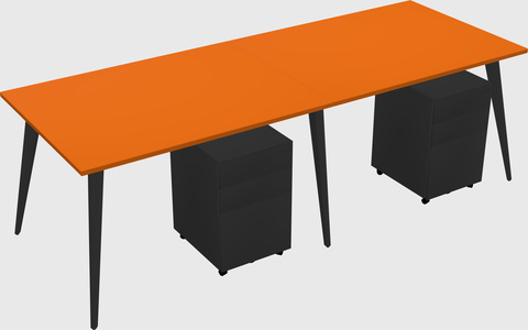 Modern rectangular office desk