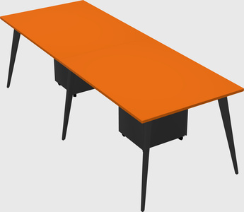 Modern rectangular office desk