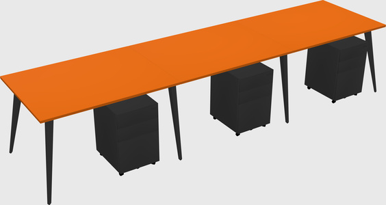 Modern rectangular office desk
