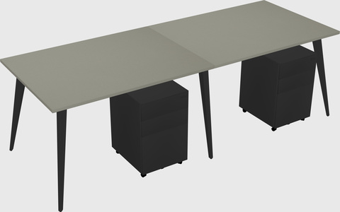 Modern rectangular office desk
