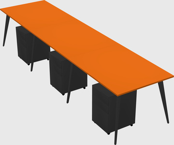 Modern rectangular office desk