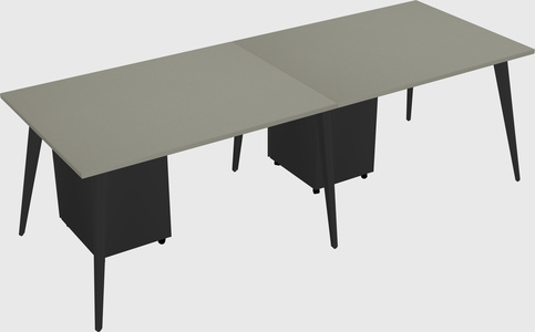 Modern rectangular office desk