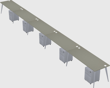 Modern rectangular office desk