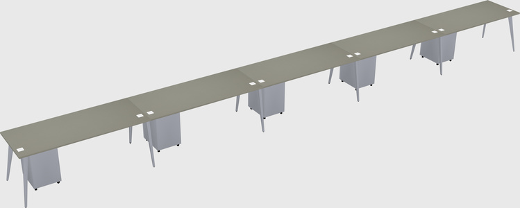 Modern rectangular office desk