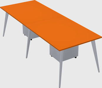 Modern rectangular office desk
