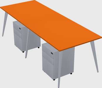 Modern rectangular office desk