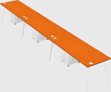 Modern rectangular office desk